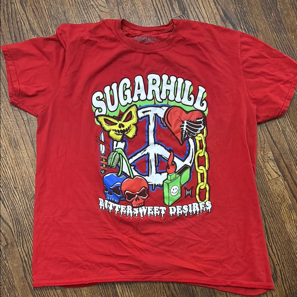 Sugarhill- Men’s Red Graphic T-Shirt